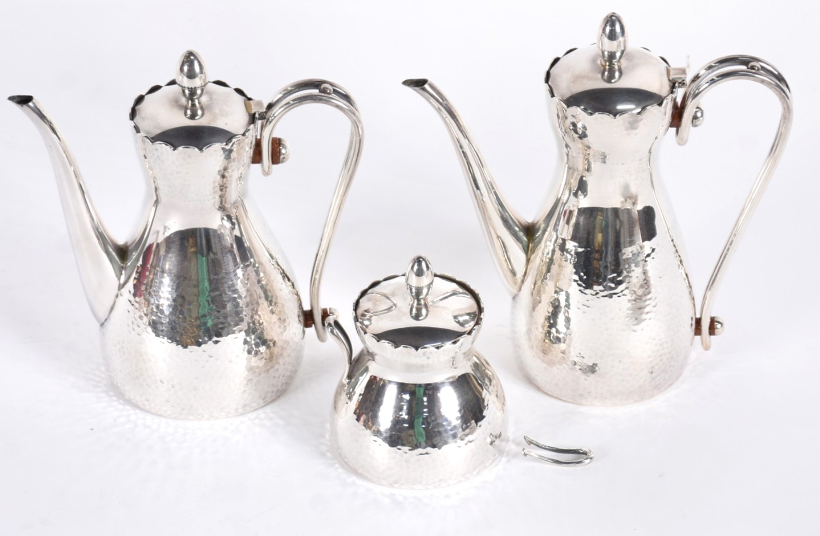 Serviço de chá e café de prata peruana Sterling com punção de... - foto 2 de 7