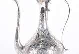 Bule de prata de lei 925 mls feitio árabe, com ... - Bule de prata de lei 925 mls feitio árabe, com bojo ornamentado em cinzel com flores (Por motivos de seguranças as peças não encontram-se na loja)