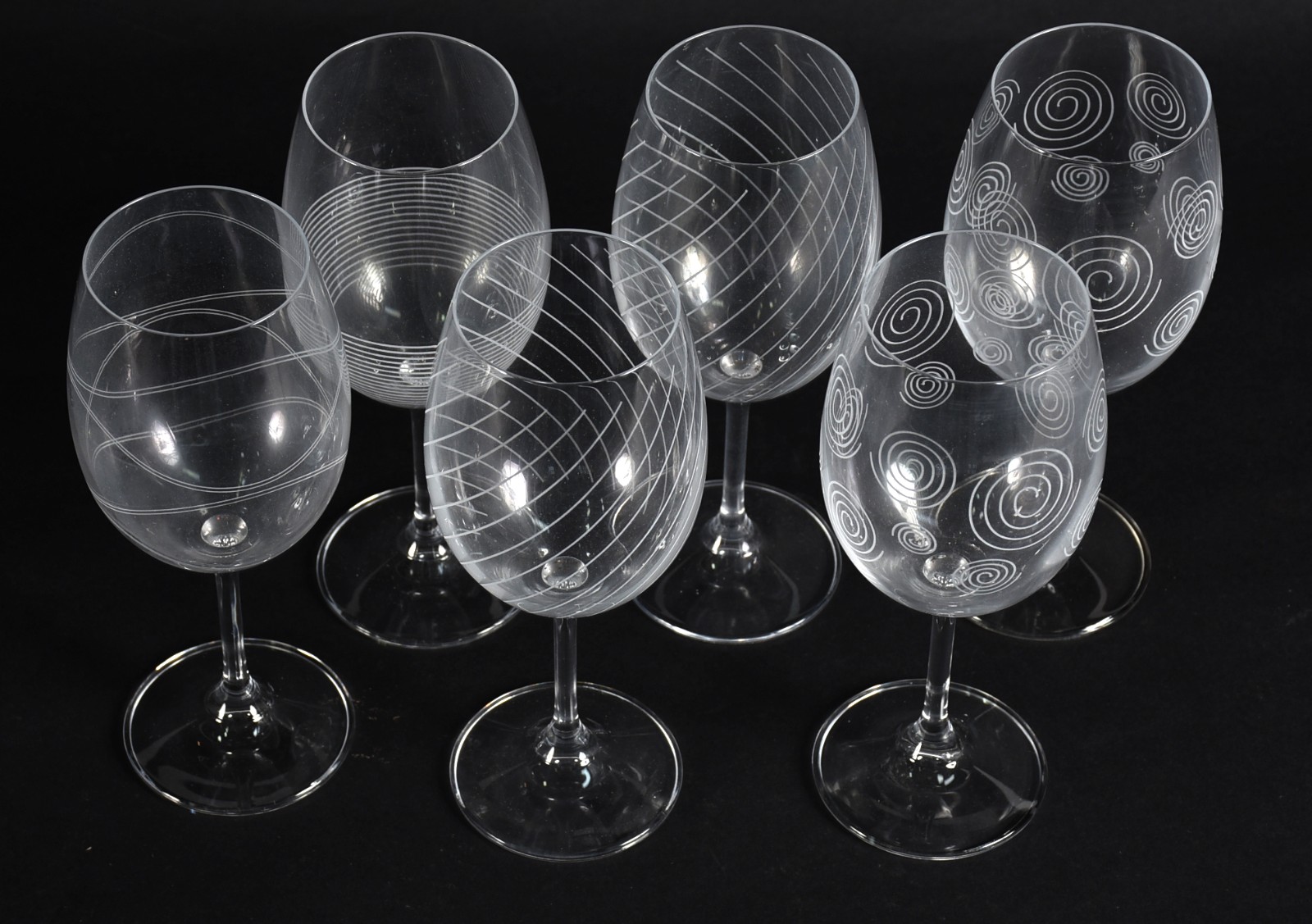 Seis cálices de cristal para vinho tinto, 430 ml. - foto 2 de 3