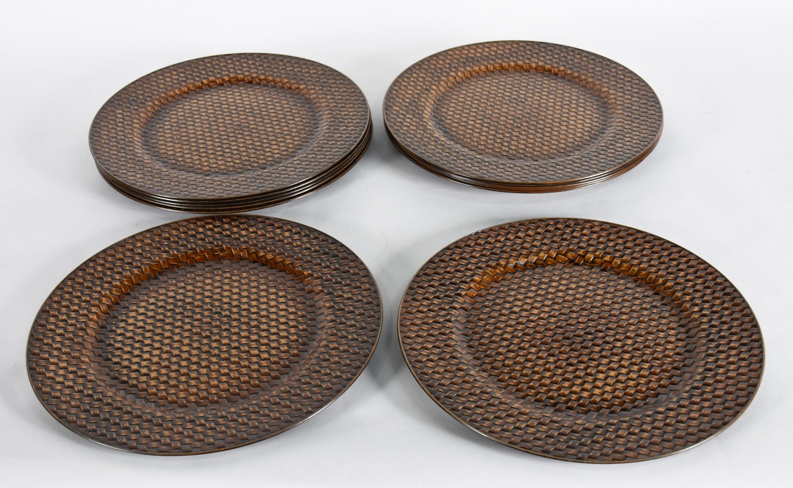 Conjunto com 12 souplats de material sintético feitio "Tressé". - foto 2 de 2