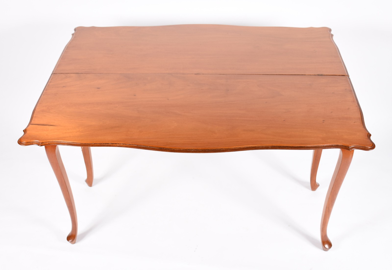 Mesa/aparador de madeira clara, tampo dobrável, duas gavetas, estilo... - foto 3 de 7