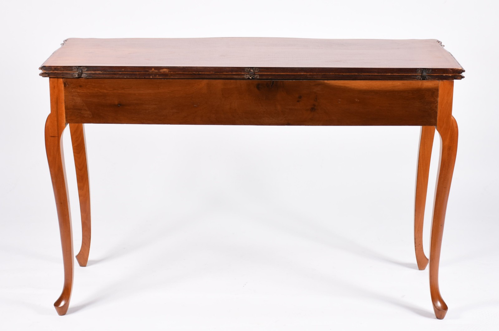 Mesa/aparador de madeira clara, tampo dobrável, duas gavetas, estilo... - foto 7 de 7