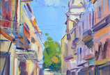 Thiago Castro (1984),  - ¨Rua da Alfandega¨  o.s.c   med: 37 X 47,5 cm 