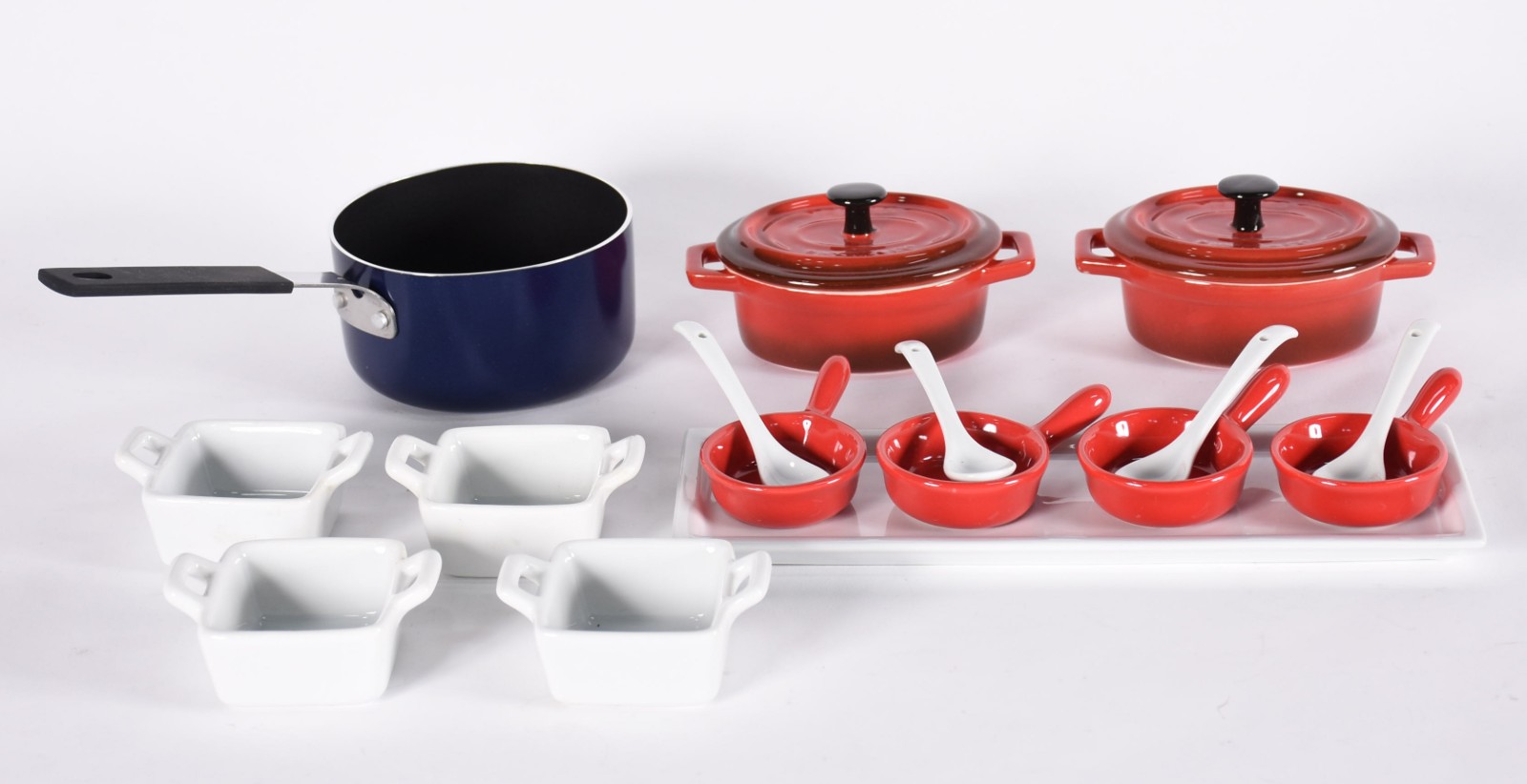 Conjunto de 12 "Petites Casseroles" da cozinha francesa, acompanham... - foto 1 de 8