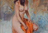 Oscar Palacios (1926-2009), Nu feminino - OSCAR PALACIOS (1926) - Nu feminino - o.s.e
