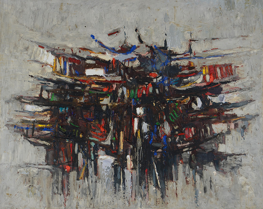  Domenico Lazzarini (1920-1987), Abstrato - foto 2 de 3