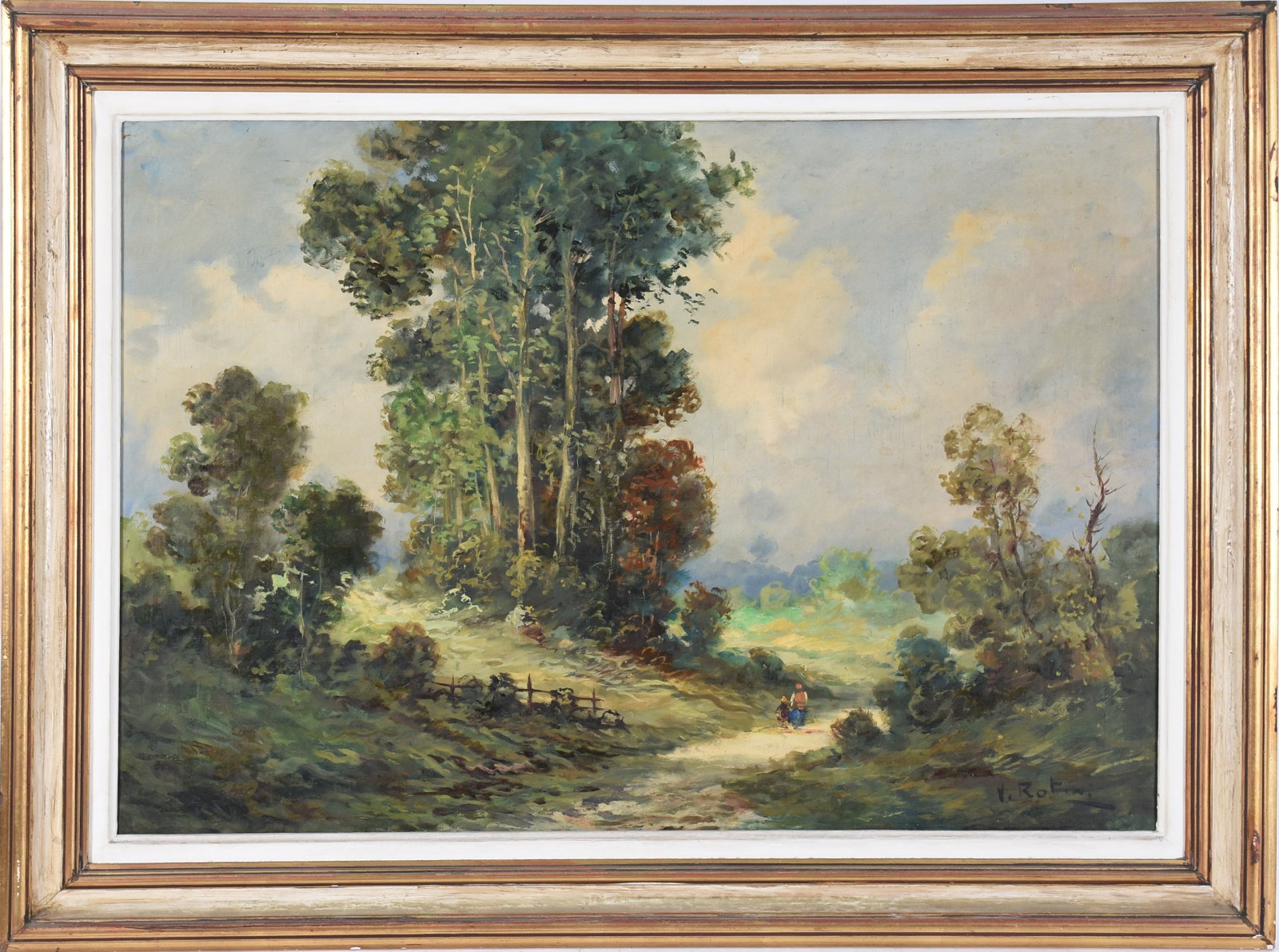 Valerio Rotini (1911), Paisagem com figuras - foto 2 de 5
