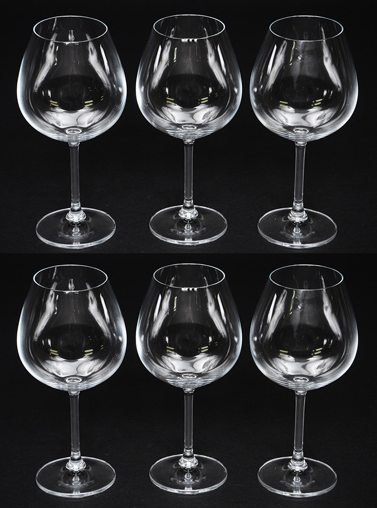 Conjunto de 6 cálices para vinho Burgundy, 650 ml