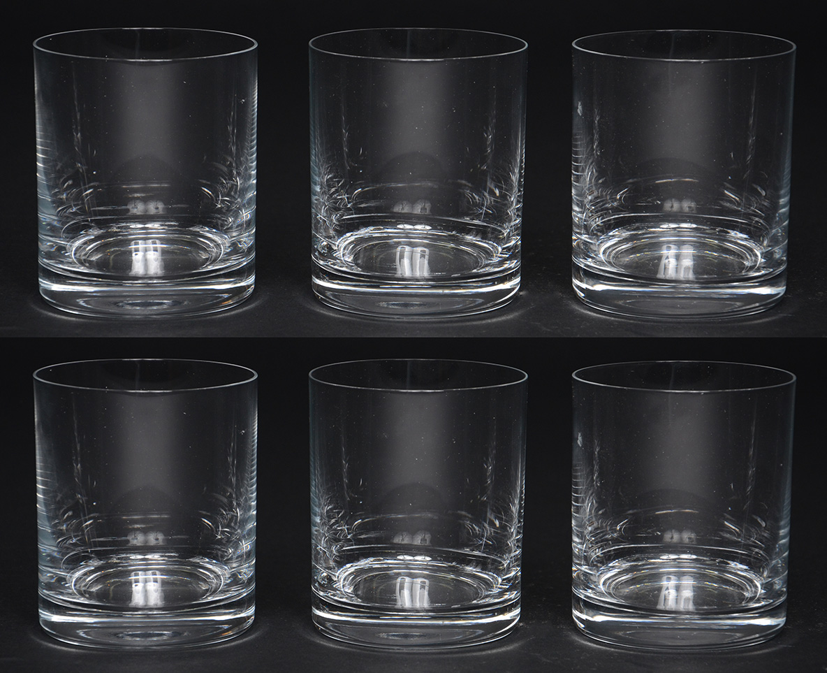 Seis copos para whisky de cristal tcheco, 320 ml