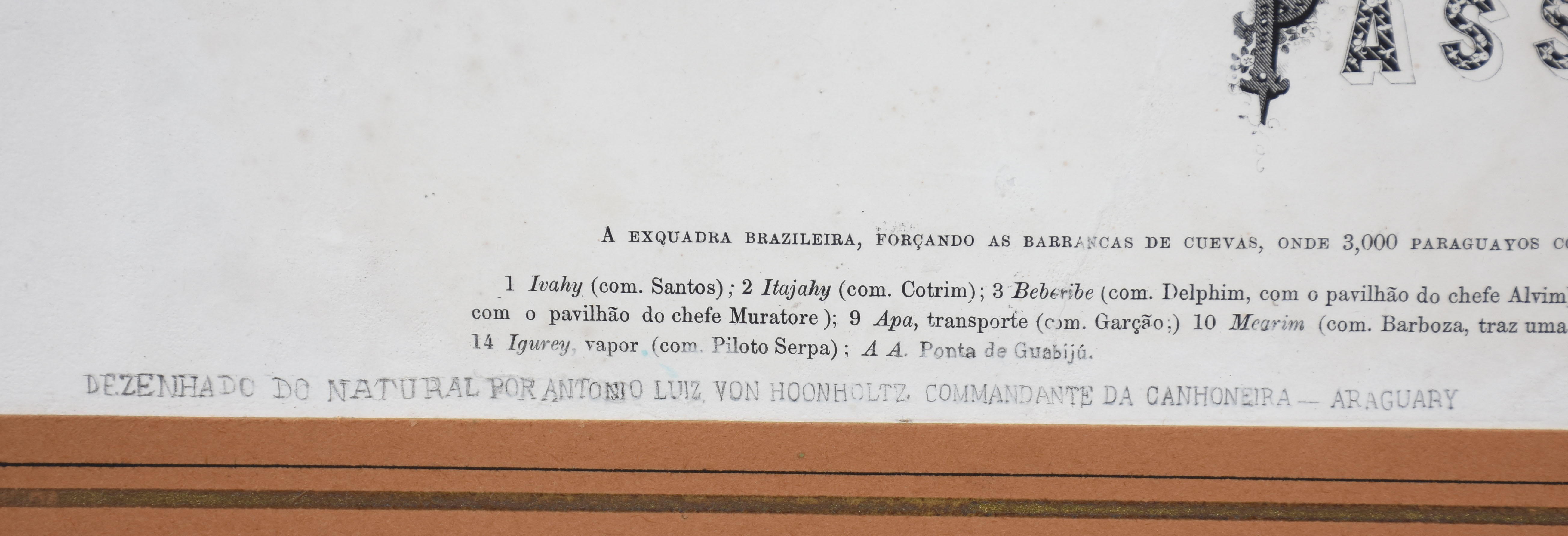Gravura, Passagem de Cuevas , 12 de Agosto de 1865. ( Restaurada ) - foto 4 de 5