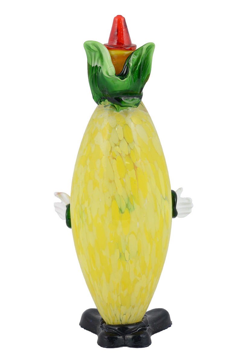 Palhaço de murano amarelo, altura 35 cm. - foto 2 de 2