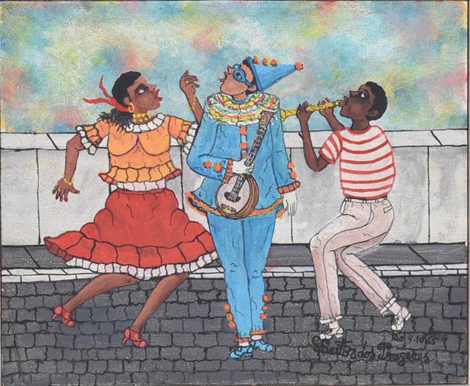 Heitor dos Prazeres (1898-1966), Pierrô Azul - foto 1 de 4