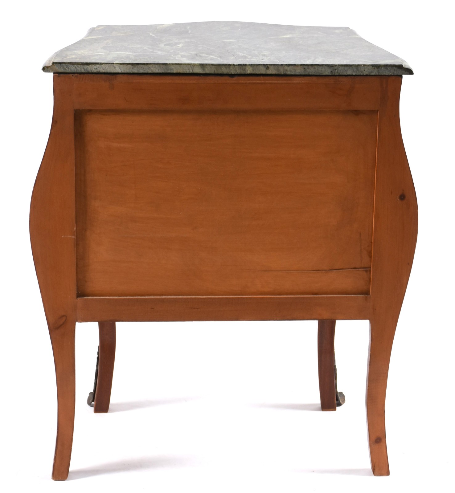 Comoda bombe de madeira nobre estilo frances, duas gavetas, tampo de... - foto 5 de 5