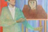 João Quaglia (1928-2014), Ilusionista - Óleo sobre tela, datado 2007.