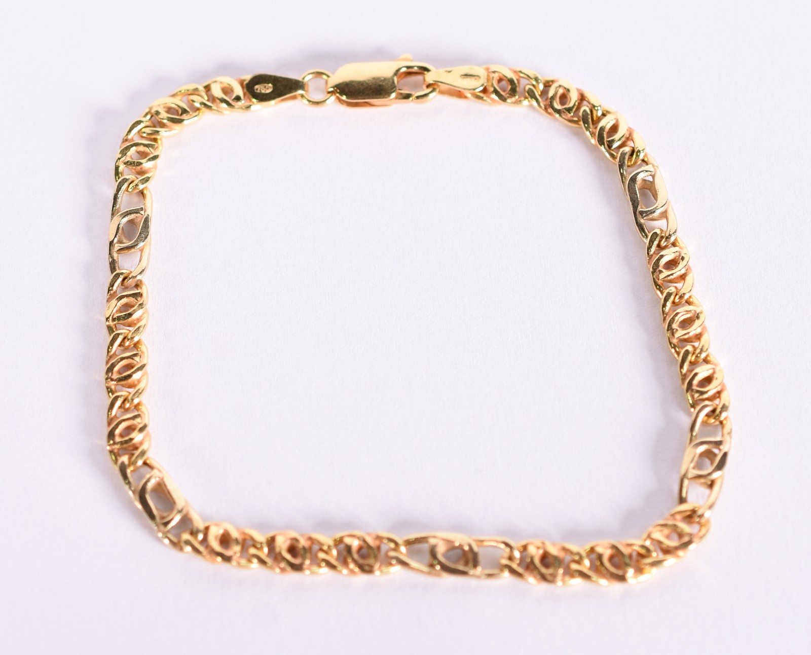 Pulseira de ouro contraste 750 (Por motivos de seguranças as peças... - foto 2 de 5