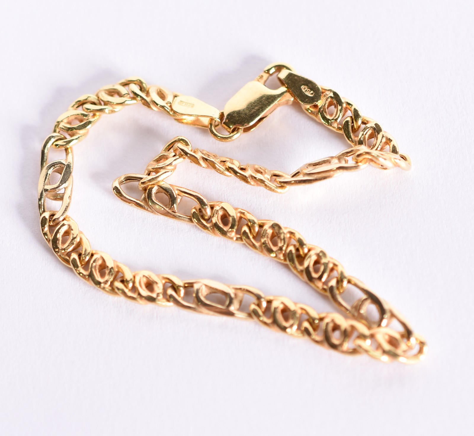 Pulseira de ouro contraste 750 (Por motivos de seguranças as peças... - foto 5 de 5