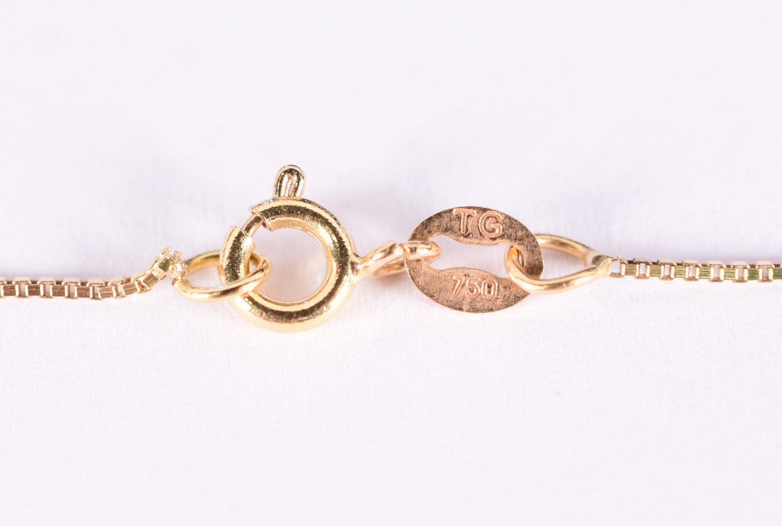 Colar e pingente em ouro 18 k contraste 750, ametista em feitio gota... - foto 4 de 5