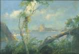 Francisco Coculilo (1893-1971), Paisagem do Rio... - Óleo sobre tela.