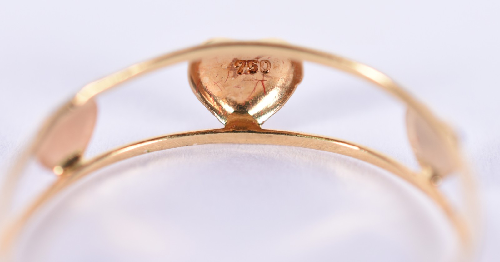 Anel de ouro 18 k, contraste 750, aro 21 (Por motivos de seguranças... - foto 3 de 4