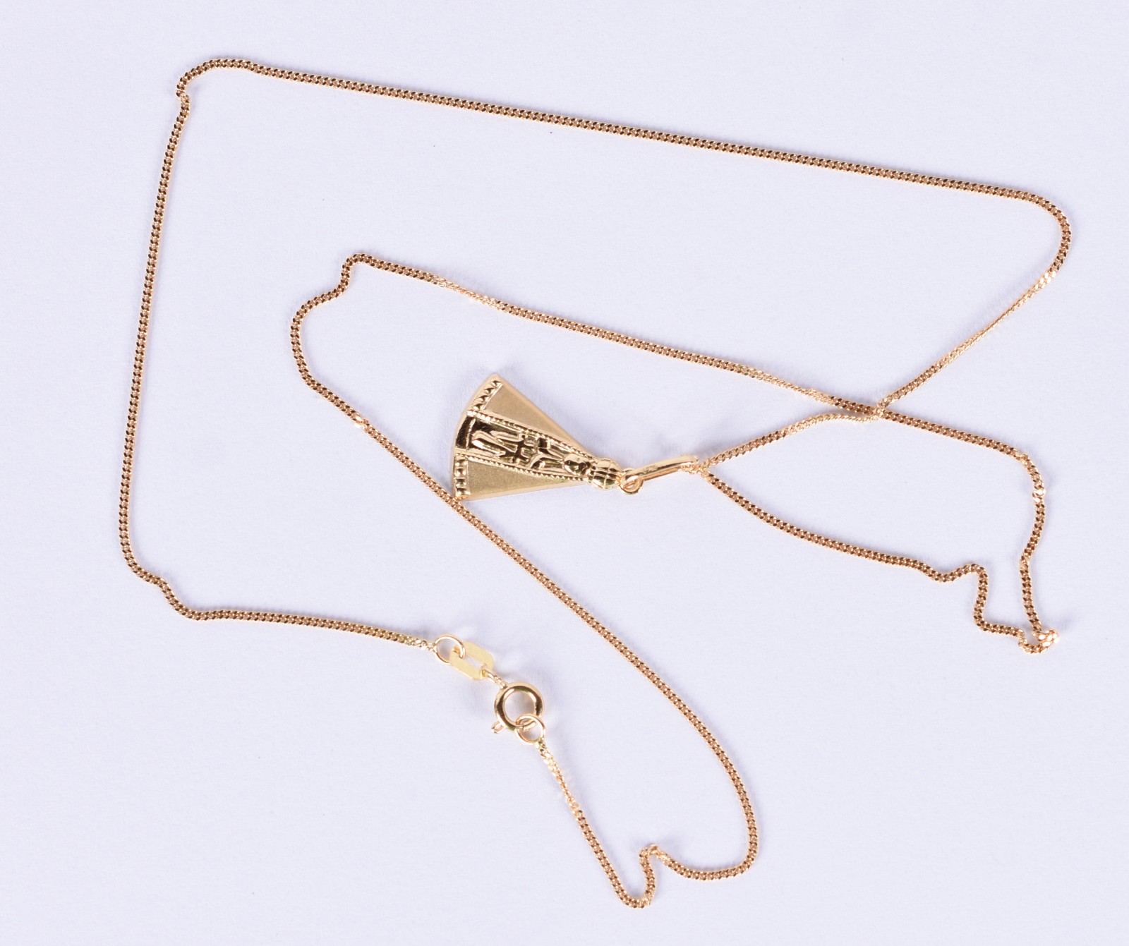 Gargantilha de ouro 18 k com pingente com Nossa Senhora Aparecida... - foto 5 de 6