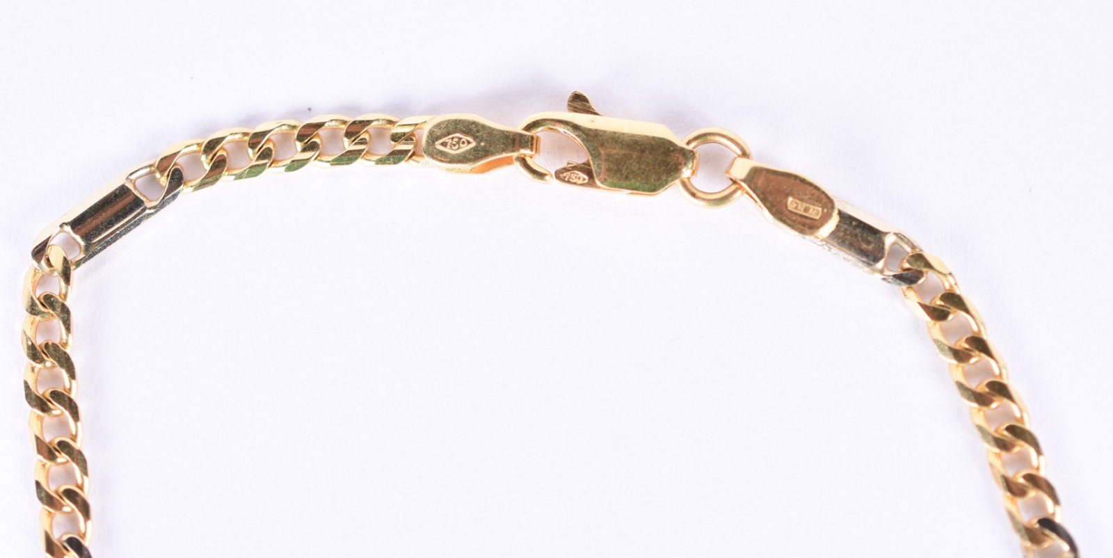 Pulseira de ouro amarelo contraste 750 (Por motivos de seguranças as... - foto 2 de 5