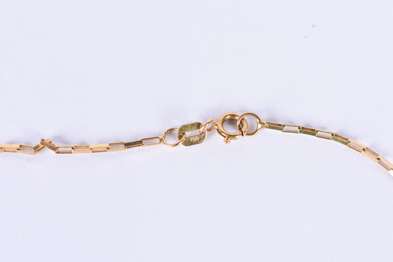 Tornozeleira de ouro 18 k contraste 750 com pendente feitio coração... - foto 3 de 3