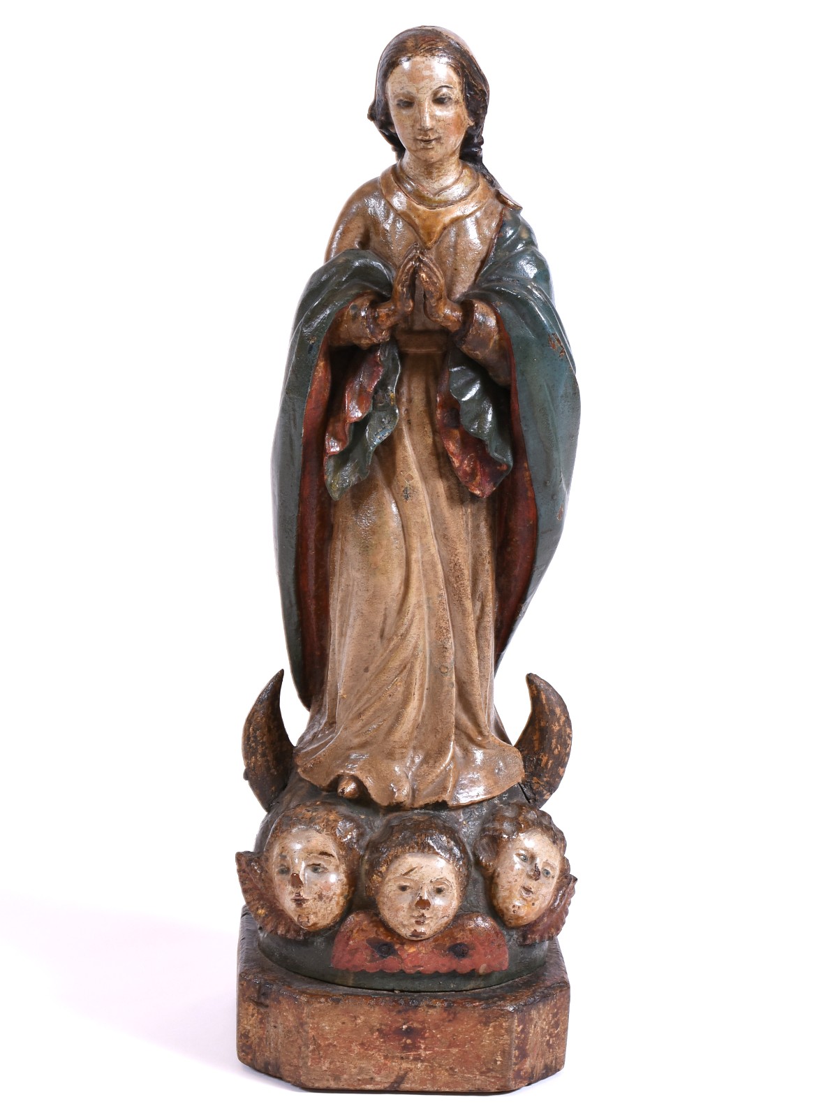 Raríssima Imagem de Nossa Senhora da Conceição de madeira policromada... - foto 1 de 6