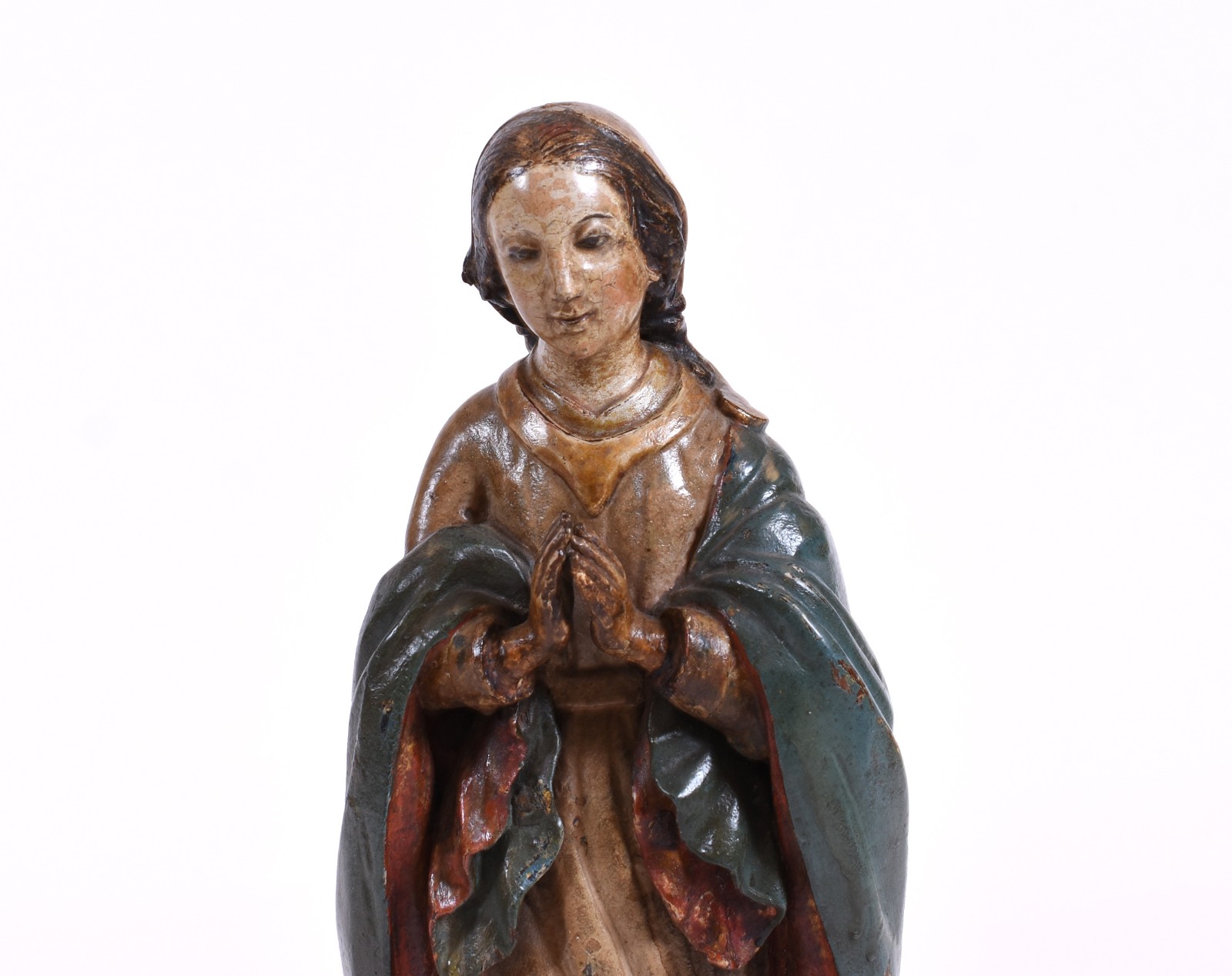 Raríssima Imagem de Nossa Senhora da Conceição de madeira policromada... - foto 2 de 6