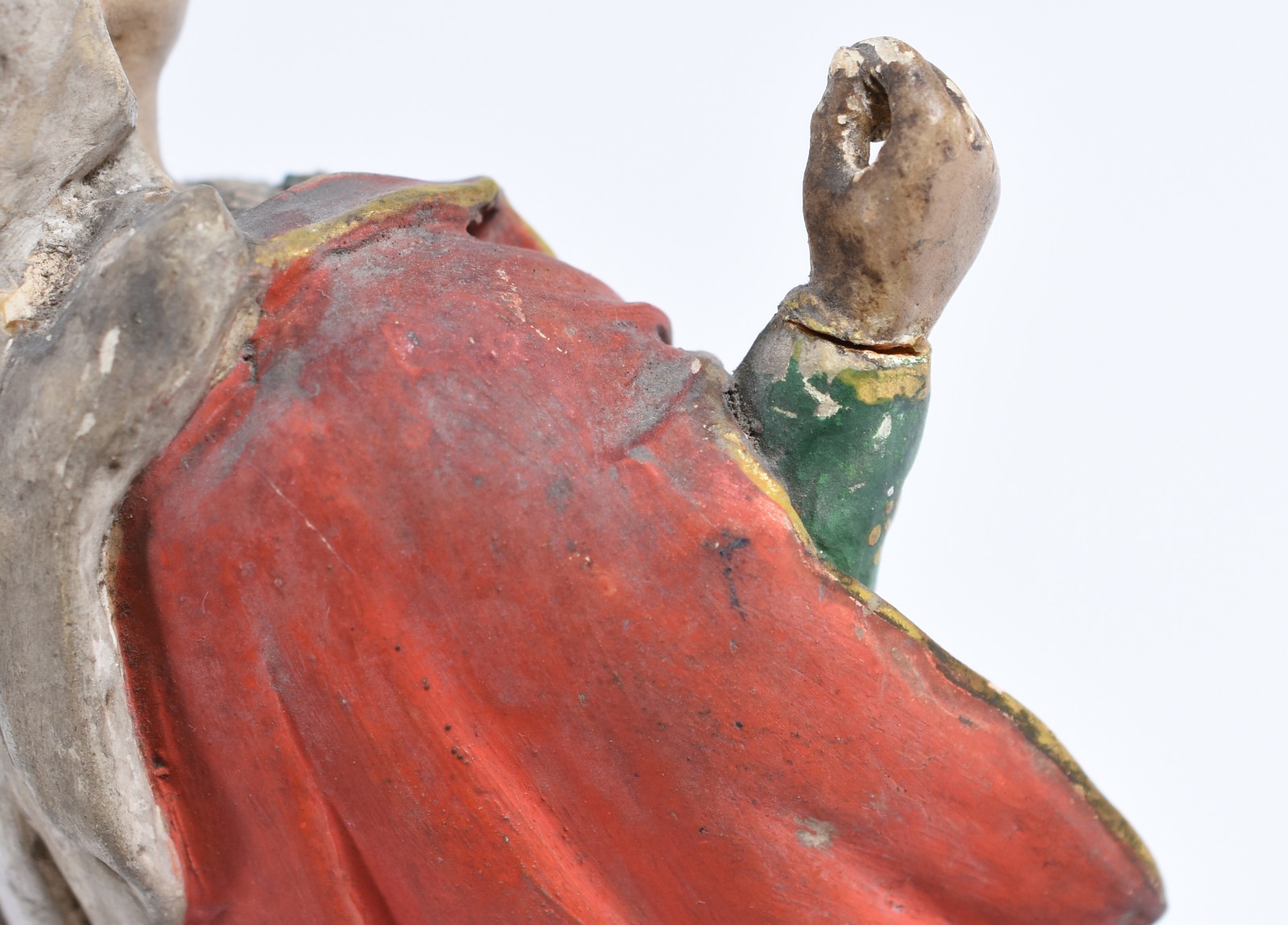 Imagem de Santa Luzia em terracota policromada com olhos de vidro... - foto 5 de 7