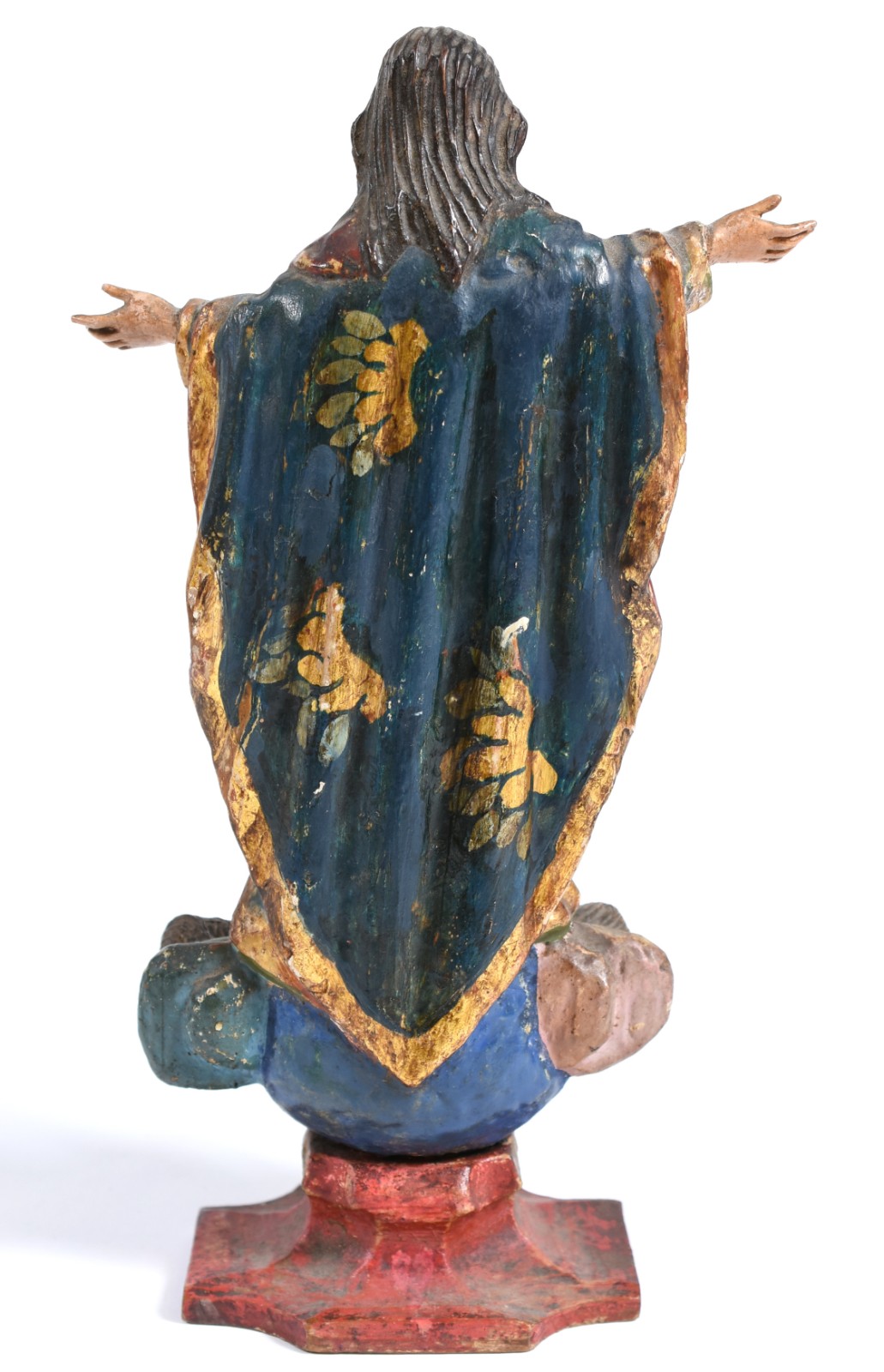 Imagem de Nossa Senhora Assunção de madeira policromada do século XIX... - foto 6 de 7