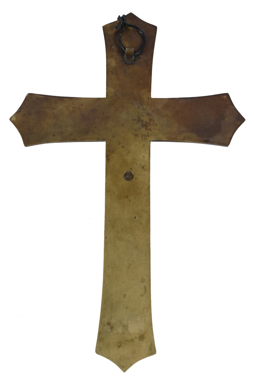 Crucifixo com figura de Cristo em bronze. - foto 3 de 4