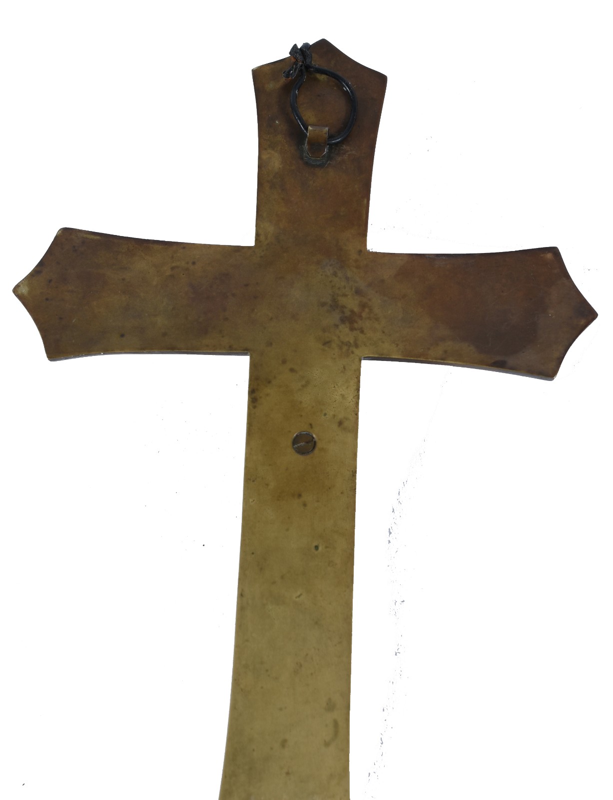 Crucifixo com figura de Cristo em bronze. - foto 4 de 4