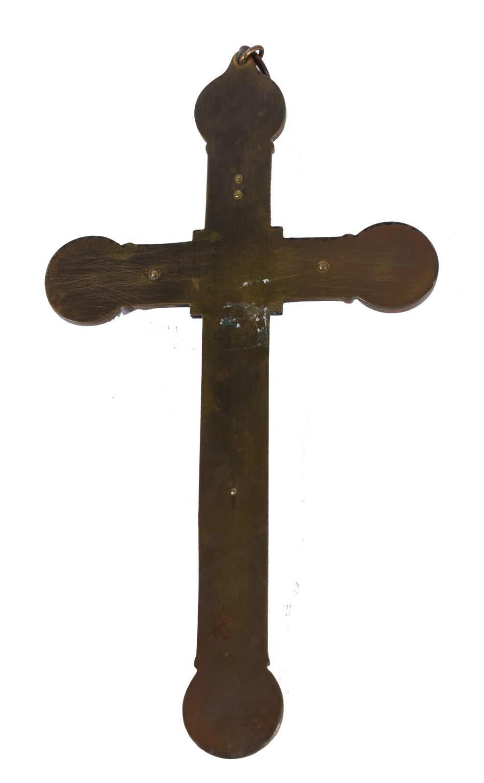 Crucifixo com figura de Cristo em bronze. - foto 3 de 3
