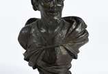 Busto de petit bronze representando árabe. - Busto de petit bronze representando árabe.