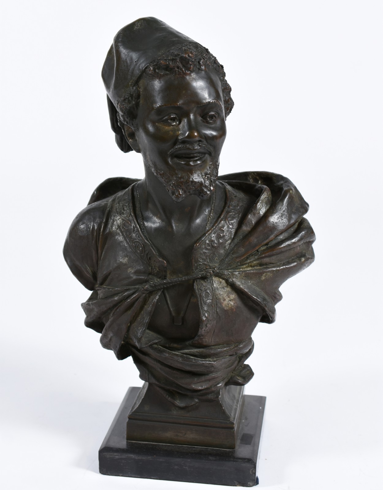 Busto de petit bronze representando árabe. - foto 1 de 4