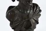 Busto de petit bronze representando árabe. - Busto de petit bronze representando árabe.
