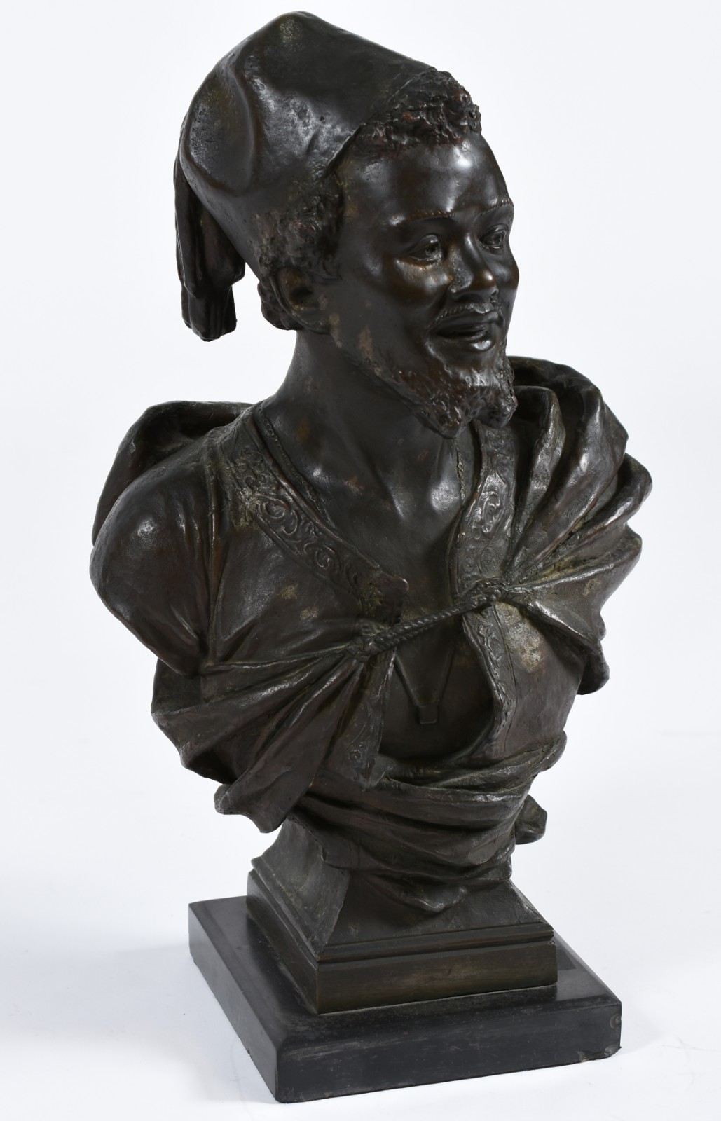 Busto de petit bronze representando árabe. - foto 3 de 4
