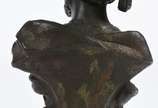 Busto de petit bronze representando árabe. - Busto de petit bronze representando árabe.