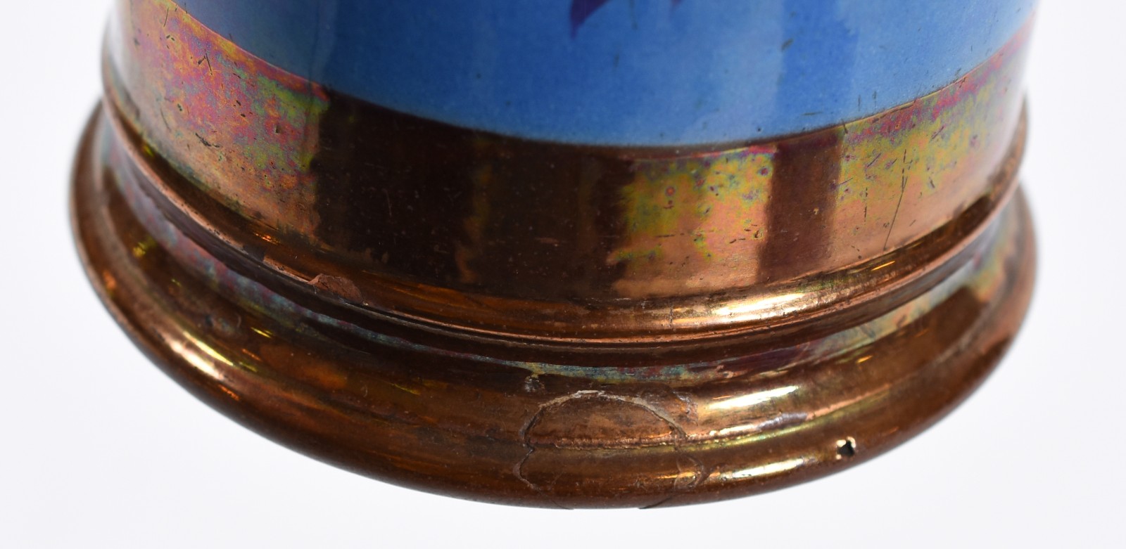 Duas canecas de faiança "Cup Luster" , século XIX (com batidas). - foto 6 de 6