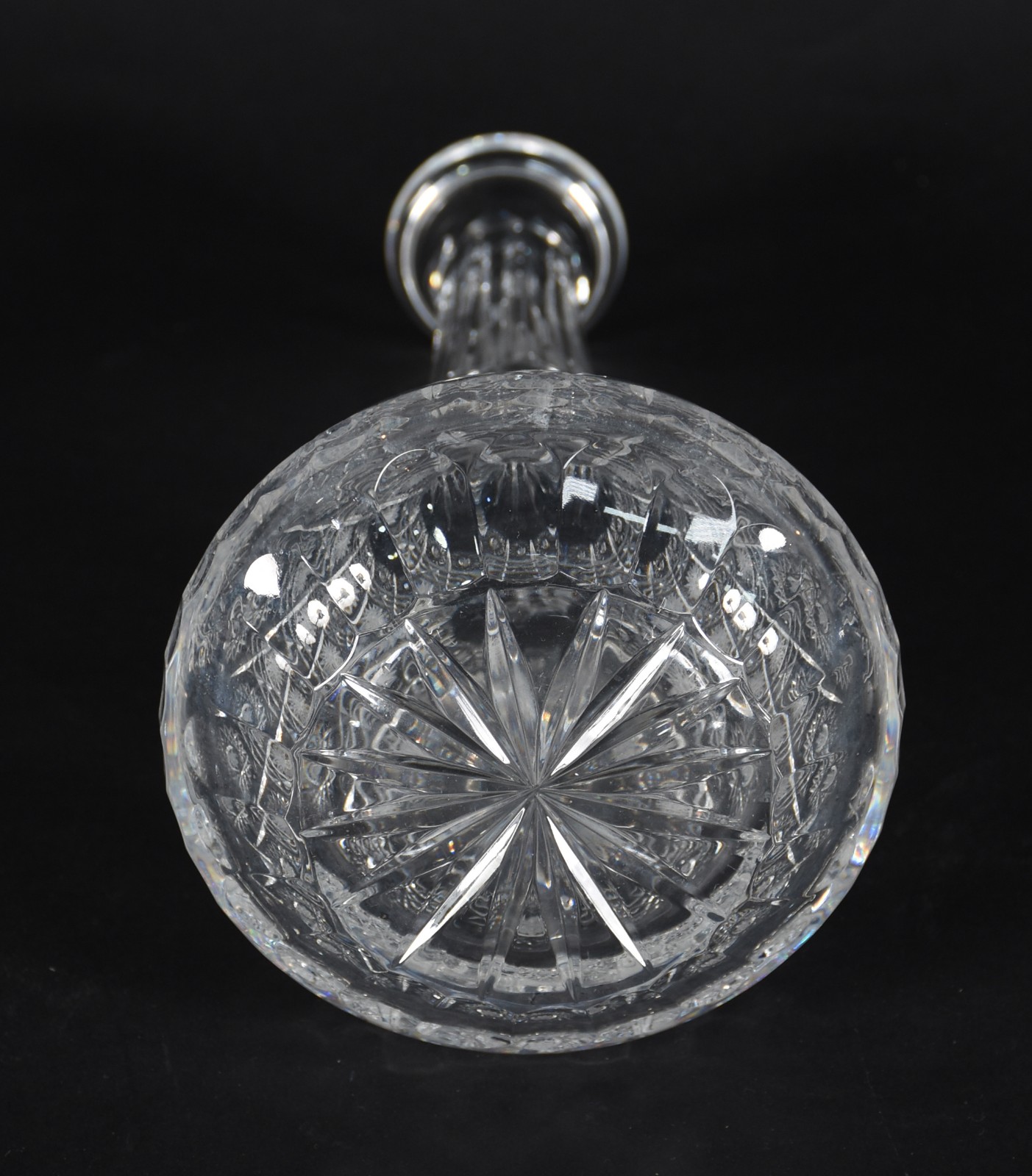 Garrafa de cristal lapidação estrela. - foto 4 de 4