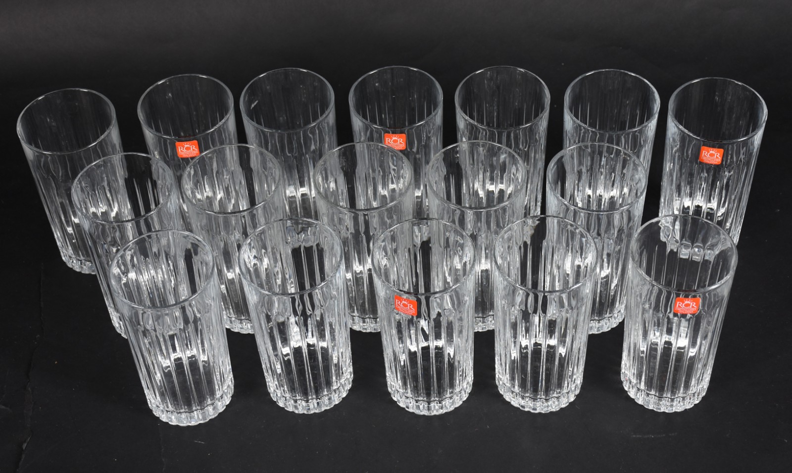 Dezessete copos longos de cristal italiano. - foto 2 de 5