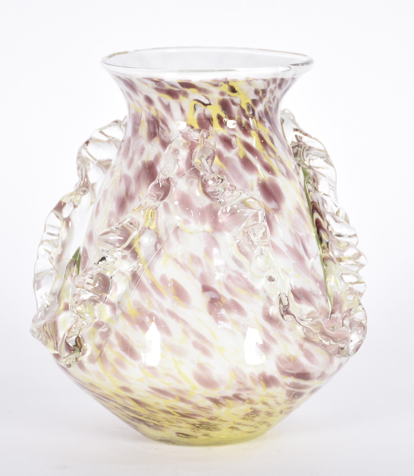 Vaso de vidro decorativo na cor âmbar. - foto 2 de 4