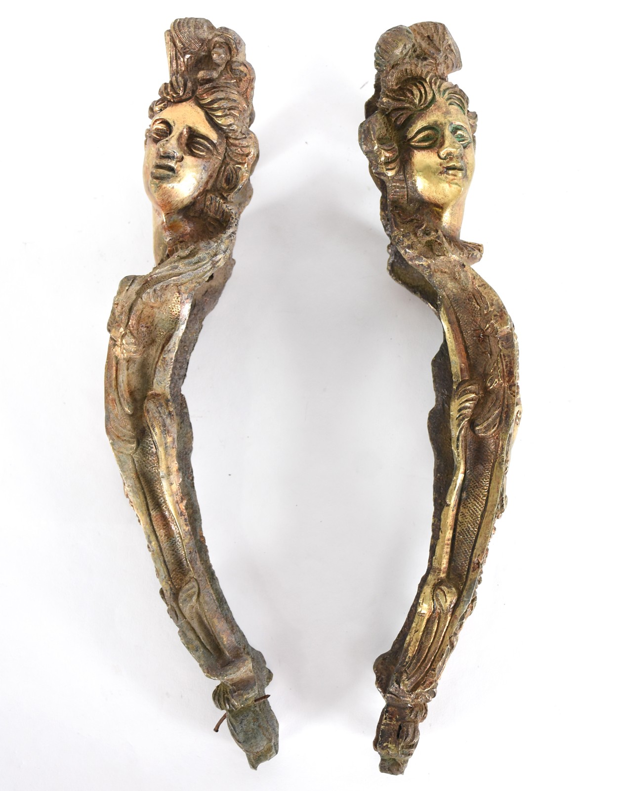 Par de apliques de bronze. - foto 1 de 3