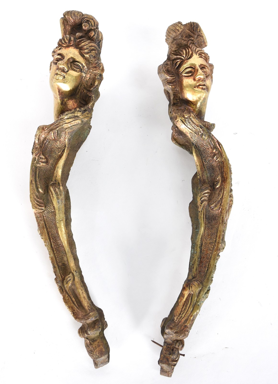 Par de apliques de bronze. - foto 1 de 3