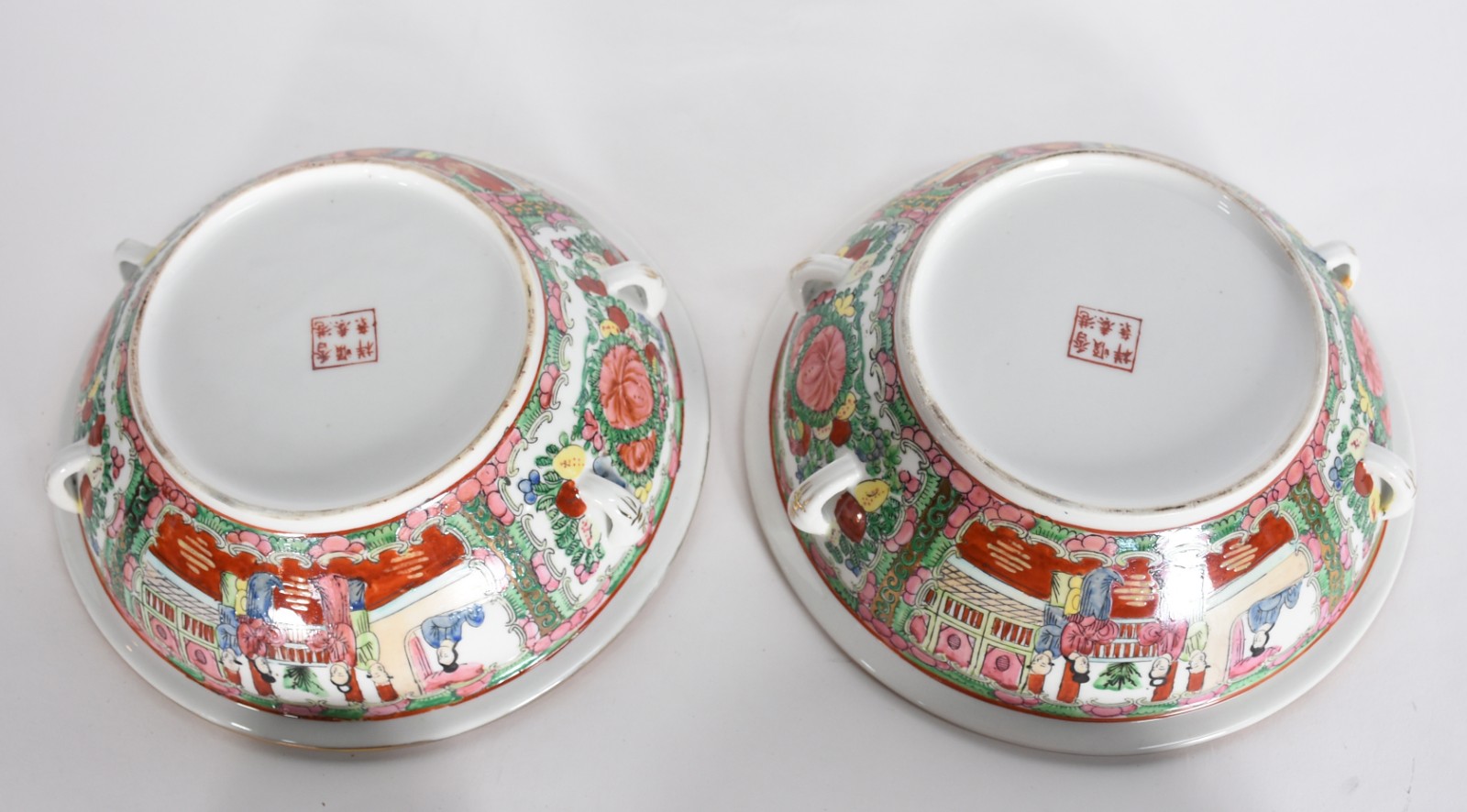 Serviço de porcelana oriental composto de: 12 pratos rasos, 12 pratos... - foto 5 de 8