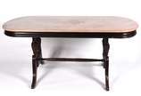 Mesa de jantar com 6 cadeiras com encosto e ass... - Mesa de jantar com 6 cadeiras com encosto e assento de palhinha (algumas com encosto de palhinha sintética).