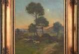 A.DELAISTRE, Environs de Lavandou - Óleo sobre tela.