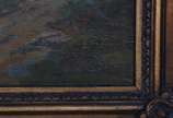 A.DELAISTRE, Environs de Lavandou - Óleo sobre tela.