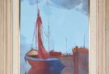 Sansão Pereira (1919-2014), Marinha - Óleo sobre tela.