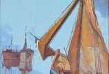 Sansão Pereira (1919-2014), Marinha - Óleo sobre tela.